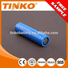 2200mah 18650 3.7v batería recargable de Ion de litio